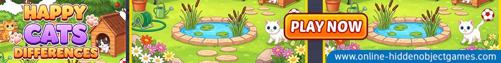 Play Happy Cats Differences at online-hiddenobjectgames.com
