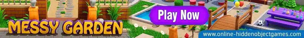 Play Messy Garden at online-hiddenobjectgames.com