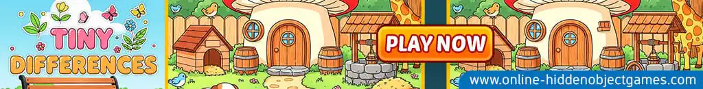 Play Tiny Differences at online-hiddenobjectgames.com