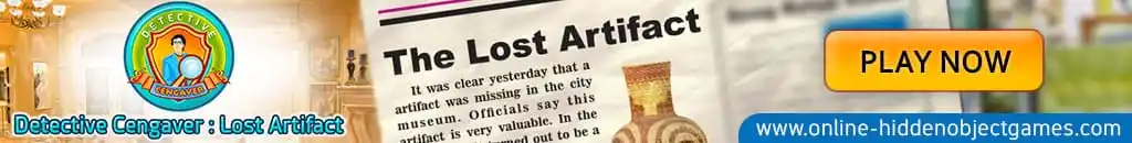 Play Detective Cengaver Lost Artifact at online-hiddenobjectgames.com
