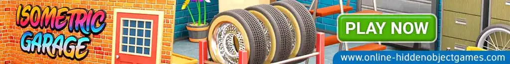 Play Isometric Garage at online-hiddenobjectgames.com