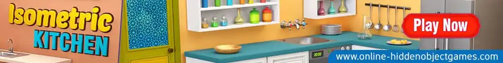 Play Isometric Kitchen at online-hiddenobjectgames.com