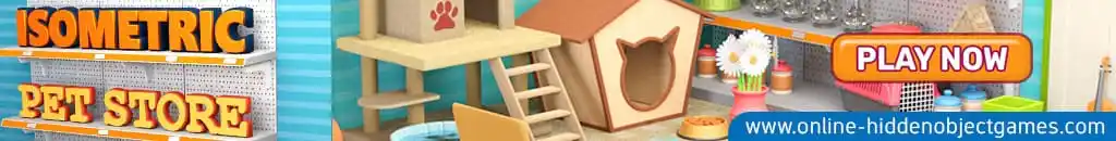 Play Isometric Pet Store at online-hiddenobjectgames.com