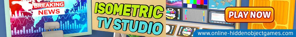 Play Isometric Tv Studio at online-hiddenobjectgames.com