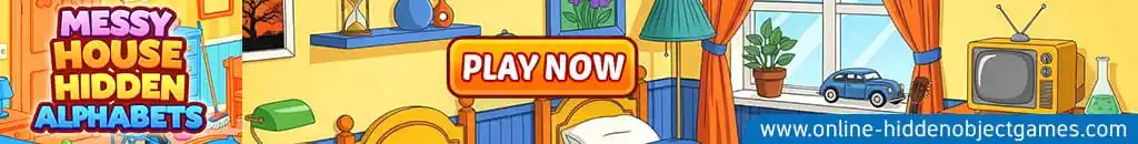 Play Messy House Hidden Alphabets at online-hiddenobjectgames.com