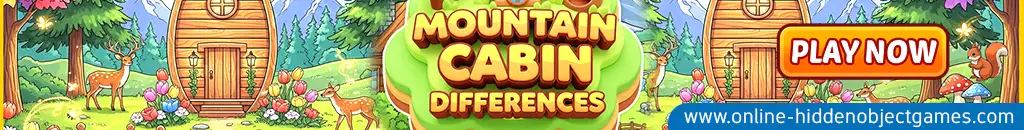 Play Mountain Cabin Differences at online-hiddenobjectgames.com