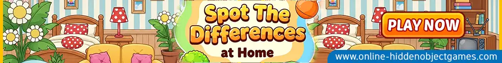 Play Spot The Differences At Home at online-hiddenobjectgames.com