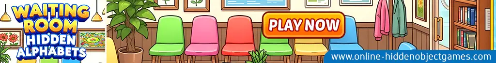 Play Waiting Room Hidden Alphabets at online-hiddenobjectgames.com