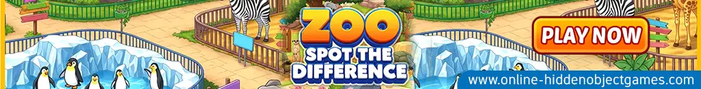 Play Zoo Spot The Difference at online-hiddenobjectgames.com